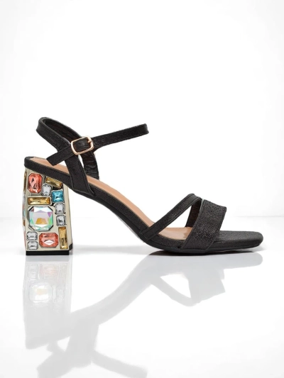 Royalfashion Women's Glitter Crystal Charm Sandals