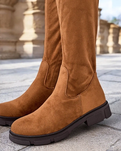 Royalfashion Women's slip-on knee-high boots Robus