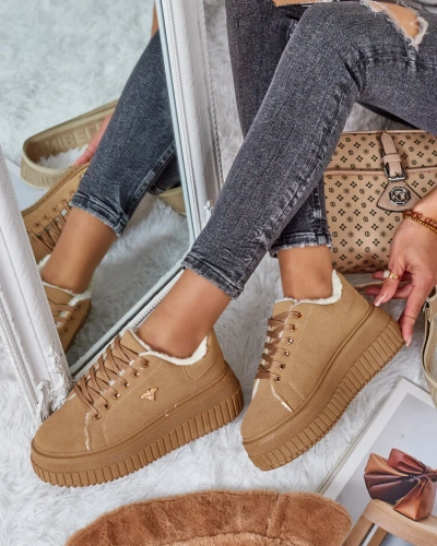 Royalfashion Warmed women's sneakers with fur Noxu