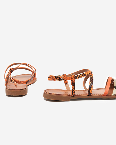 Оранжевые женские босоножки Elione