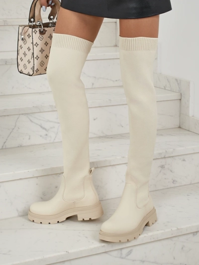 Orlina Women's Long Slip-on Boots