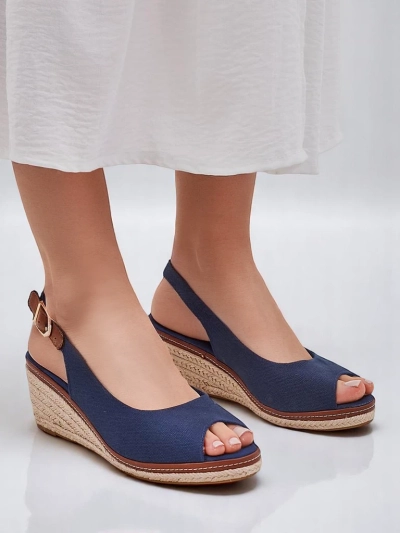 Royalfashion Women's wedge sandals with open toe Tafenis