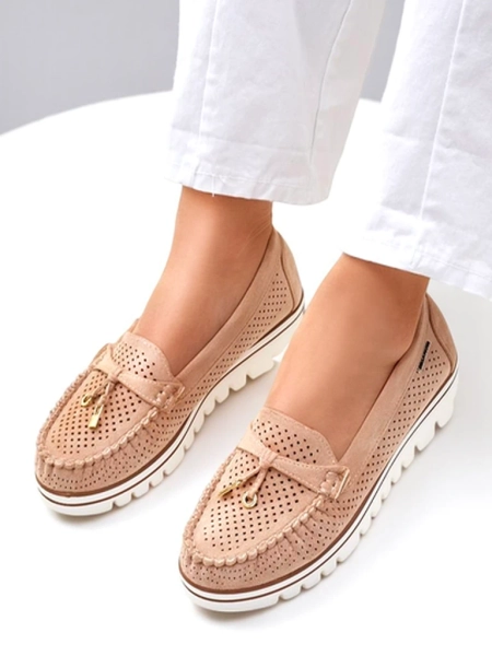 Royalfashion Женские перфорированные лоферы Elissas