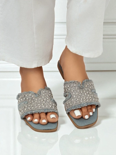 Royalfashion Women's slippers with rhinestones CrystalEase