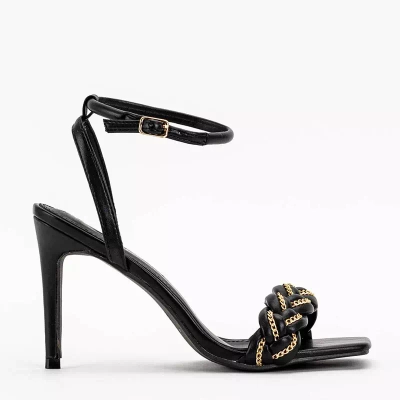 OUTLET Mustad naiste stilettosandaalid Tenedi - Jalatsid