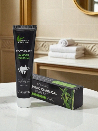 Whitening toothpaste with bamboo charcoal