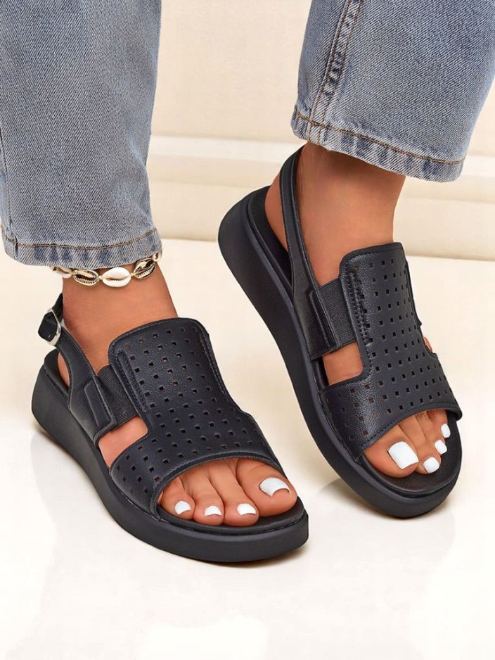 Royalfashion Women's BreezyStep Thick Sole Sandals