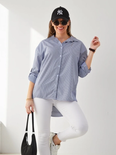 Рубашка в полоску Royalfashion для женщин