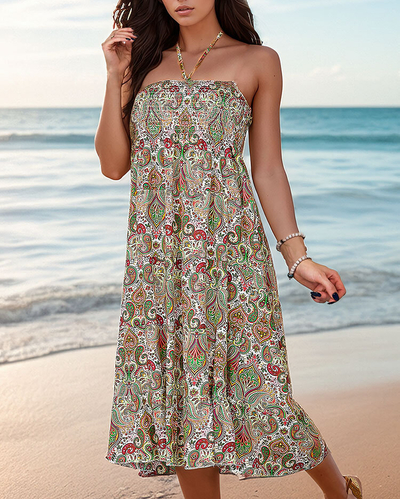 Royalfashion Naiste midi-kleit prindiga