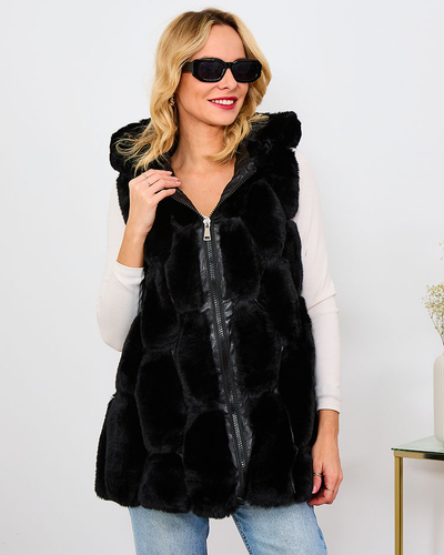 Royalfashion Женский жилет из искусственного меха бежевого цвета