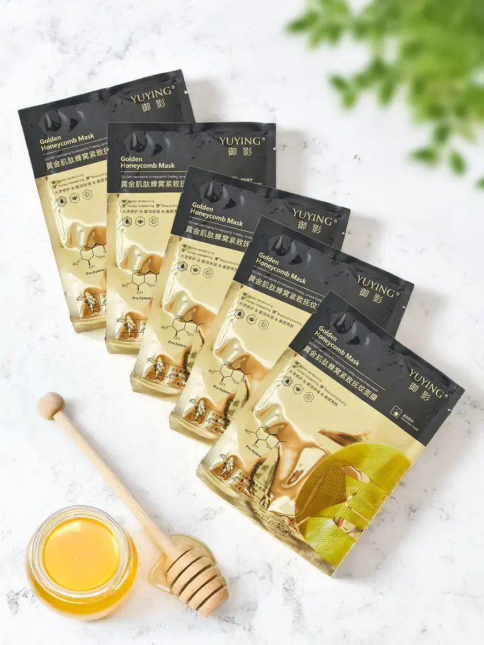 Gold sheet mask with honeycomb structure 28g