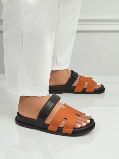 Royalfashion Women's eco-leather slip-on sandals FlexiComfi