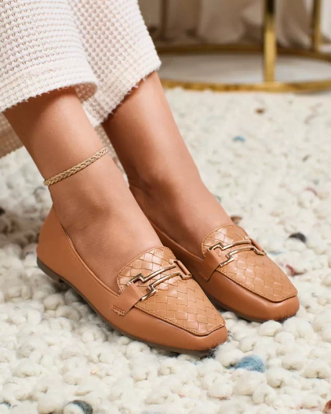 Royalfashion Camel женские мокасины Bulerol
