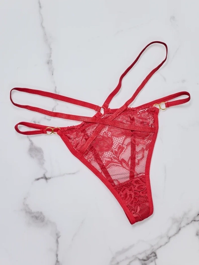 Royalfashion Naiste pitsiline stringaluspüksid