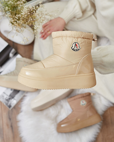 Royalfashion Naiste liibuvad lumesaapad beeži värvi Ademra