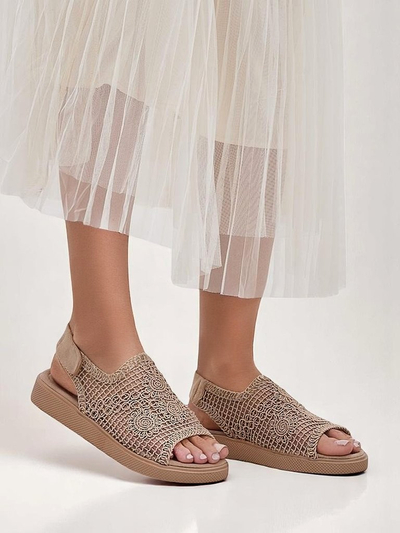 Royalfashion Женские ажурные сандалии Levay с верхом