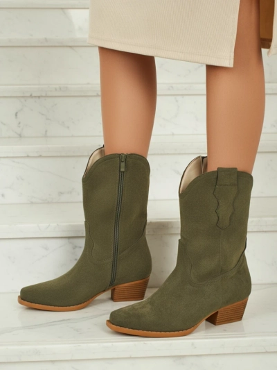 Naiste öko-seemisnahast kauboisaapad SpireHush