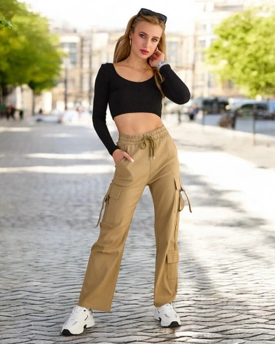 Royalfashion Women's fabric combat pants