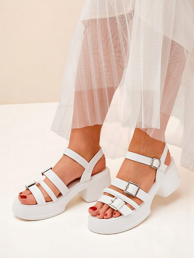 Royal Fashion Women's Low Block Heel Sandals Otteze