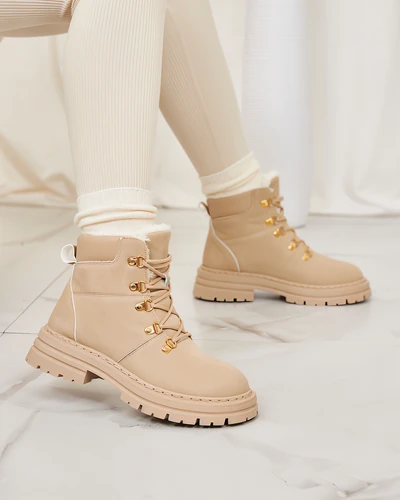 Royalfashion Beige women's Develier trappers