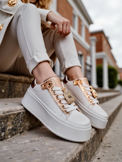 Royalfashion Women's platform sport sneakers Oviger