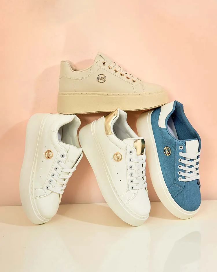 Royalfashion Women's platform sports sneakers Calomie