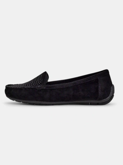 Royalfashion Women's moccasins with rhinestones Ezuess