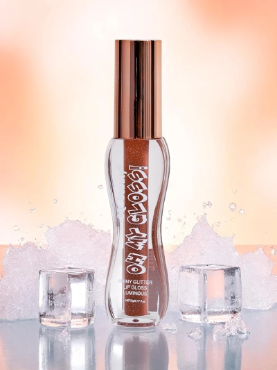 Блеск для губ с блестками в оттенке Fluffy RoseWood