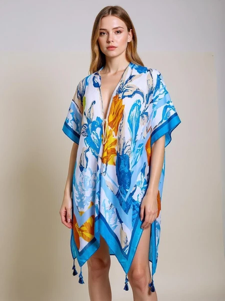 Pareo Callista – красочное пляжное платье Royalfashion с V-образным вырезом