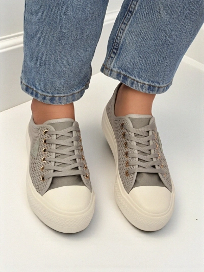 Callista Mesh Light Grey women's sneakers – comfort and style for summer and autumn