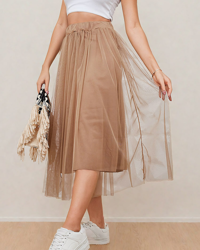 Royalfashion Женская двухслойная юбка-миди