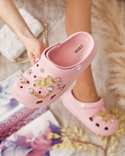 Royalfashion Naiste Fescas-ornamentidega kummist flip-flopid