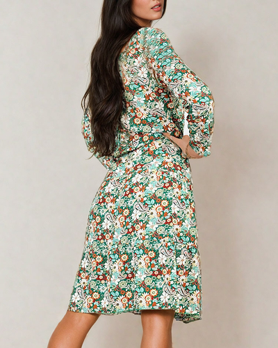Royalfashion Women's midi patterned dress