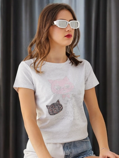 Royalfashion Naiste puuvillane bluus