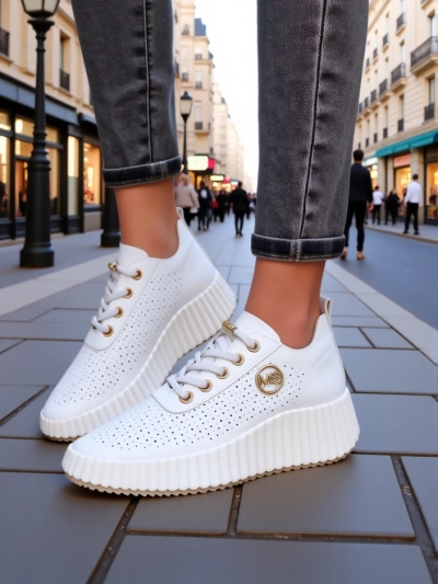 Royalfashion Naiste perforatsiooniga sportlikud sneaks Jovenes