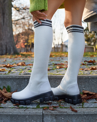 Naiste kõrged öko värvi liibuvad saapad Alerpi- Jalatsid