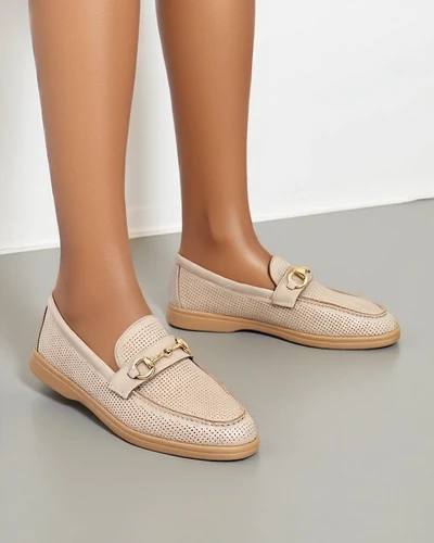 Royalfashion Women's cutout moccasins Siezines