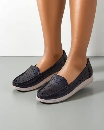 Royalfashion Ladies' perforated moccasins Besset