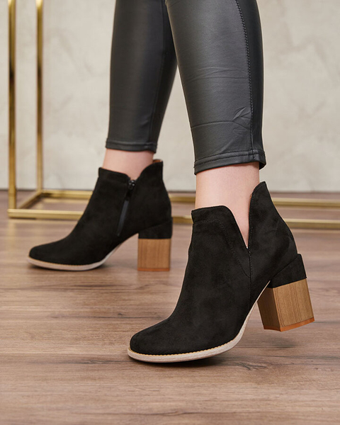 Royalfashion Mustad naiste Ricteas stiletto saapad