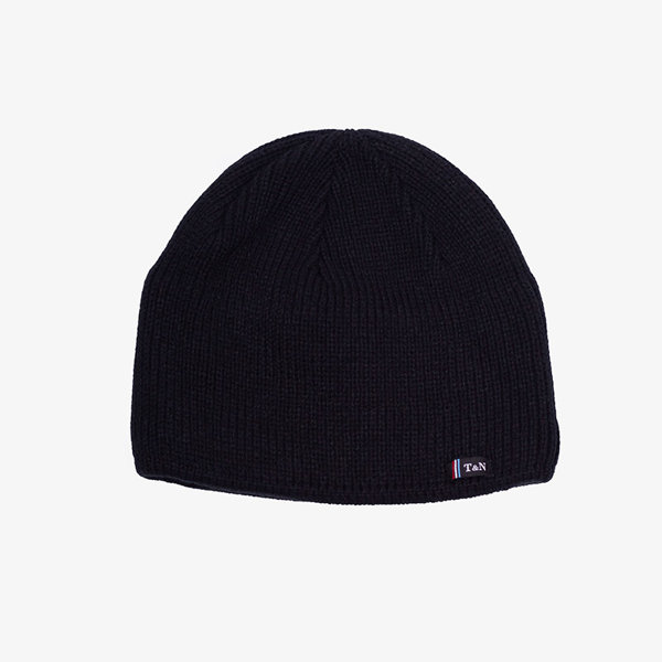 Черная мужская утепленная шапка