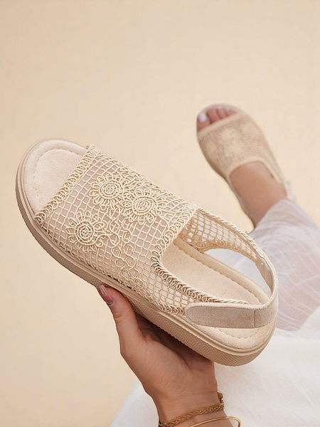 Royalfashion naiste pitsilised sandaalid Levay pealismaterjaliga