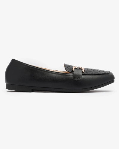 Royalfashion Black women's moccasins Bulerol