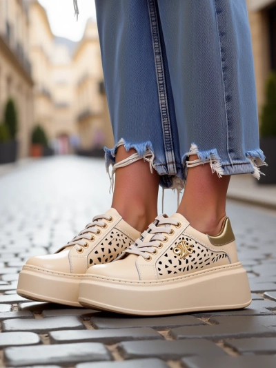 Royalfashion Women's perforated sport sneakers Jovixi