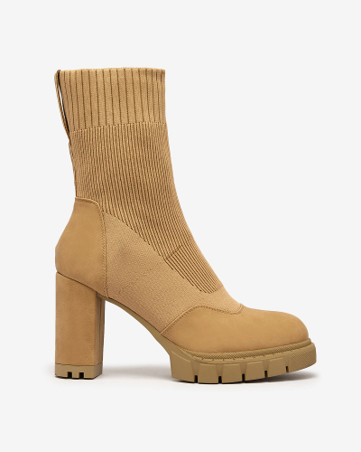 Royalfashion Naiste kaameli värvi Flexi Booties