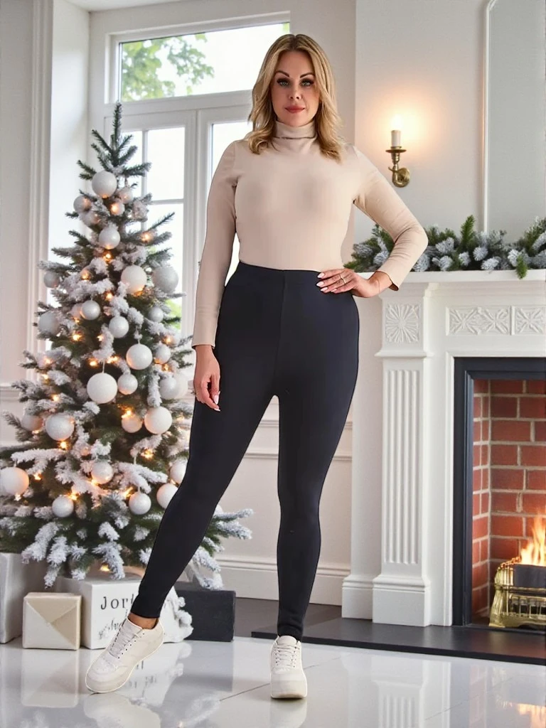 Royalfashion Naiste isoleeritud treggings püksid PLUS SIZE