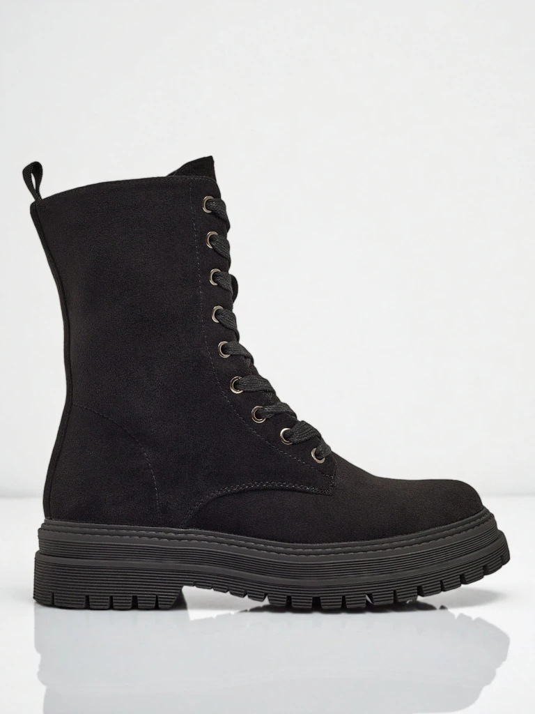 Women's Eco-Suede Worker Boots Molistea