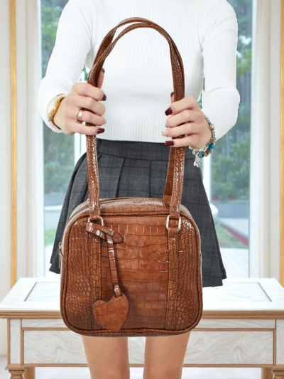 Velinne patent leatherette small women's bag