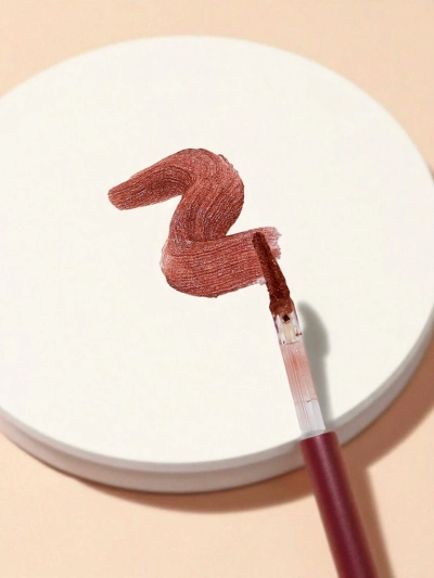 2-in-1 Glitter Lip Gloss and Clear Lip Gloss Bronze