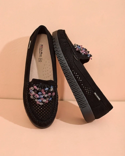 Royalfashion Женские ажурные мокасины из бисера Namis