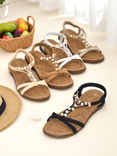 Royalfashion Women’s sandals with Imen embellishments